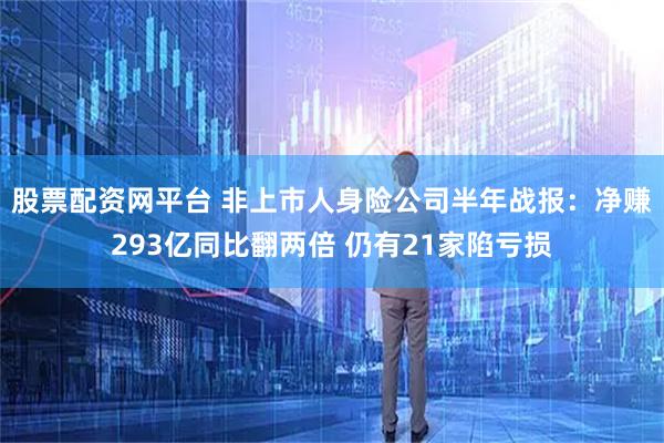 股票配资网平台 非上市人身险公司半年战报：净赚293亿同比翻两倍 仍有21家陷亏损